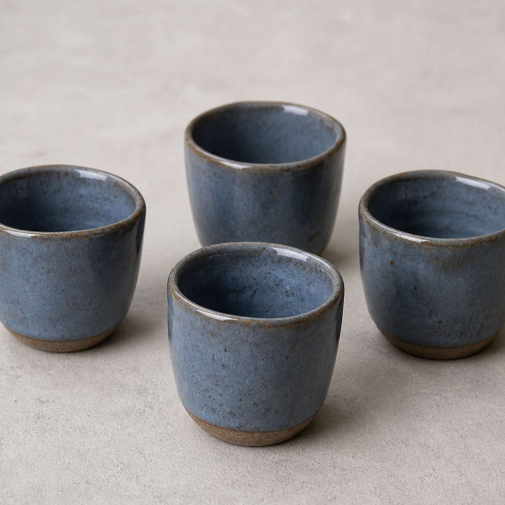 Espresso-Becher Set Rauchblau