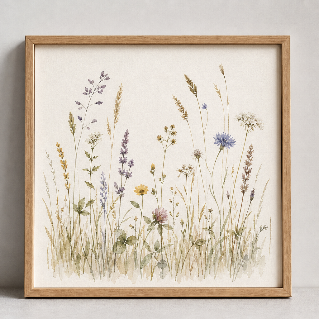 Kunstdruck Wiese