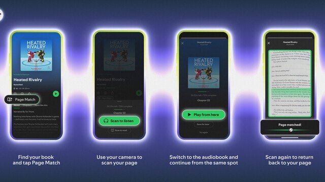 Spotify führt Page Match für Hörbücher ein