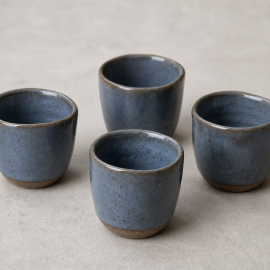 Espresso-Becher Set Rauchblau