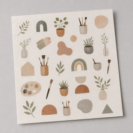 Stickerbogen Atelier