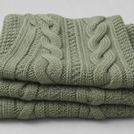 Strickschal Salbei